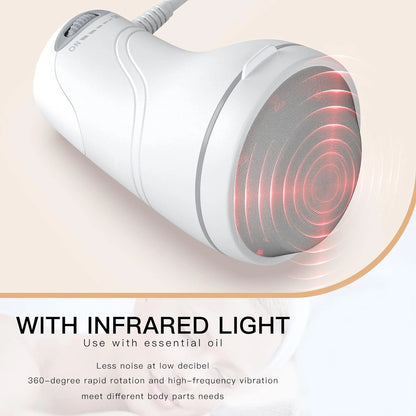 Electric massager with 8 massage heads for tummy, legs and hips to help shape the body, relax the body, and relieve stress.