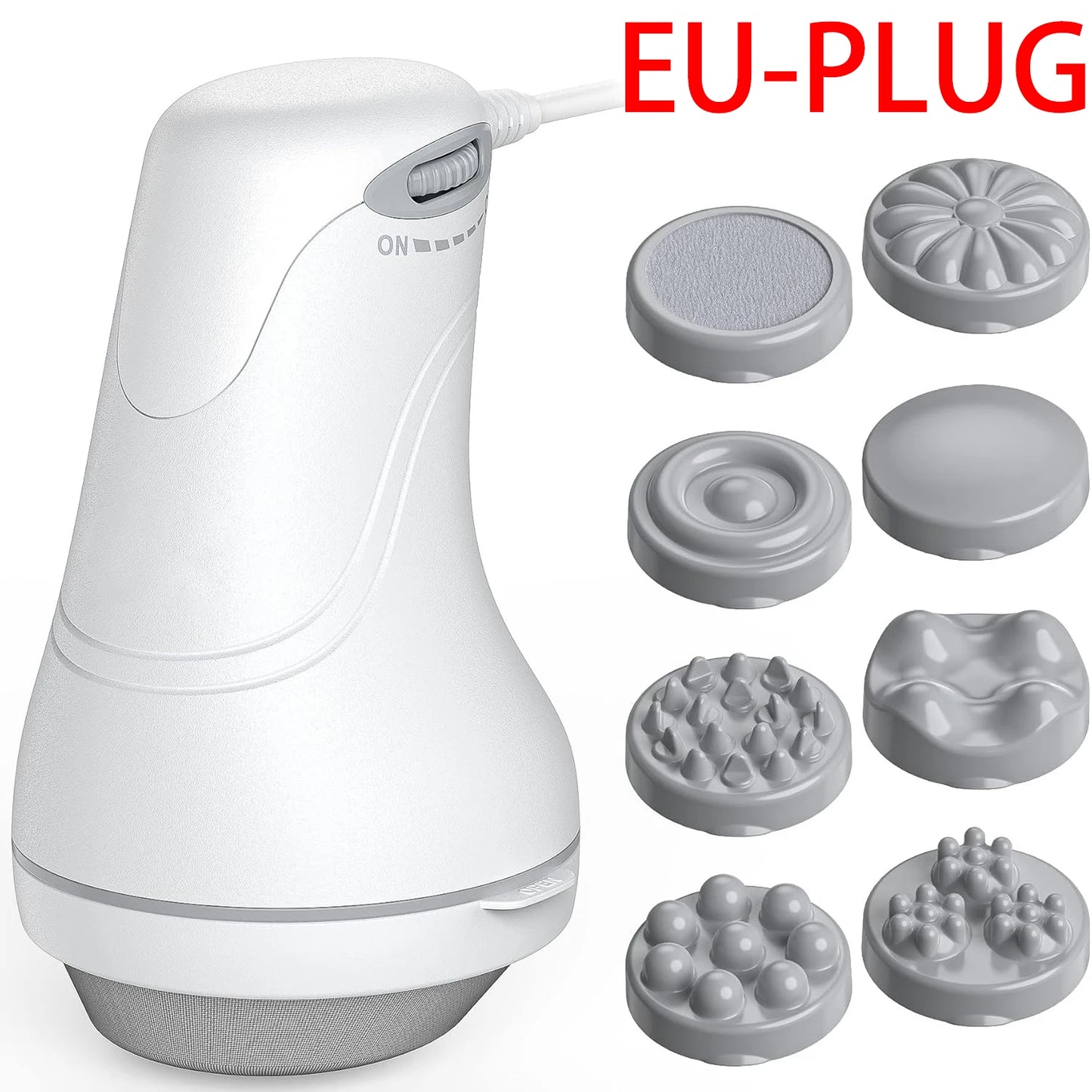 Electric massager with 8 massage heads for tummy, legs and hips to help shape the body, relax the body, and relieve stress.