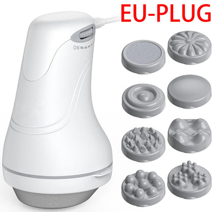 Electric massager with 8 massage heads for tummy, legs and hips to help shape the body, relax the body, and relieve stress.